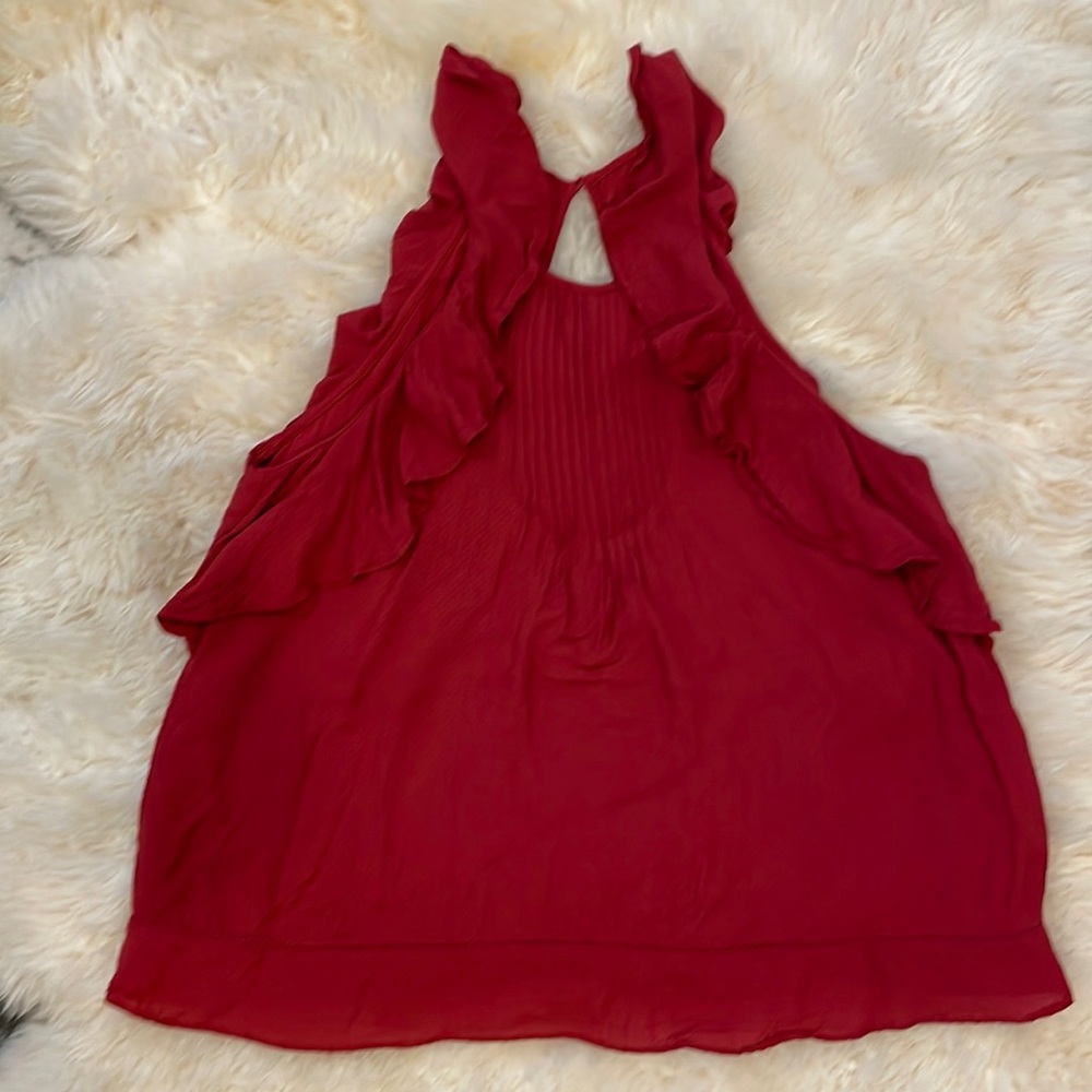 Abercrombie maroon sleeveless top size S